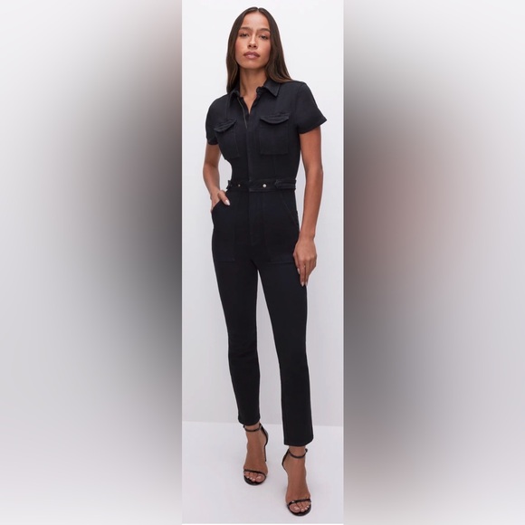 Good American Pants - Good American Fit for Success Jumpsuit Black Womens Large